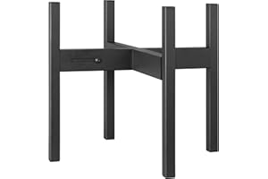 FaithLand Plant Stand, Adjustable Size Fits 12 13 14 15 16 Inches Large Plant Pot, Metal Planter Stand, Mid Century Expandable Plant Holder Indoor Outdoor, Adjustable Width: 12”-16.1” - Easy Assembly