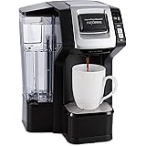Hamilton Beach FlexBrew Single-Serve Maker with 40 oz. Reservoir Compatible with Pods or Ground Coffee, 3 Brewing Options, Bl