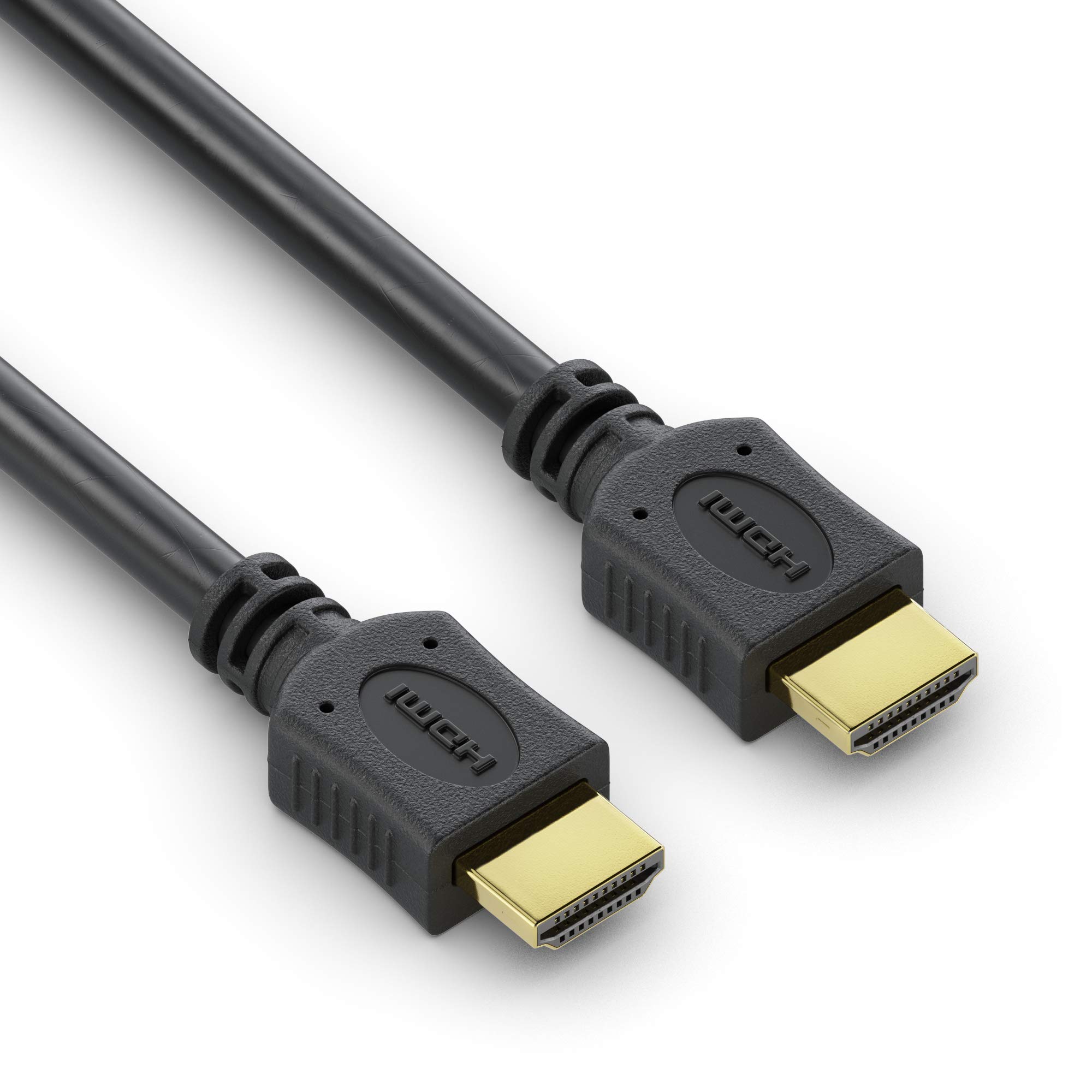 conecto HDMI Cable High Speed with Ethernet, Ultra HD, Gold-Plated Connectors, 4K, Black, 1.50 m