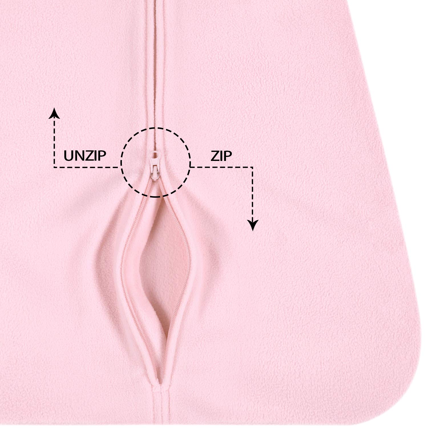 TILLYOU All Season Micro-Fleece Baby Sleep Bag and Sack with Inverted Zipper, Clothes for Toddler Girl Ages 18-24 Months, Sleeveless Warm Ultra Soft Plush Wearable Blanket TOG 1, X-Large XL, Pink Fox: Baby