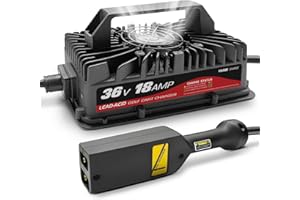 YILEIDE 36 Volt Golf Carts Battery Charger for 18 AMP EZGO TXT - D Style Plug