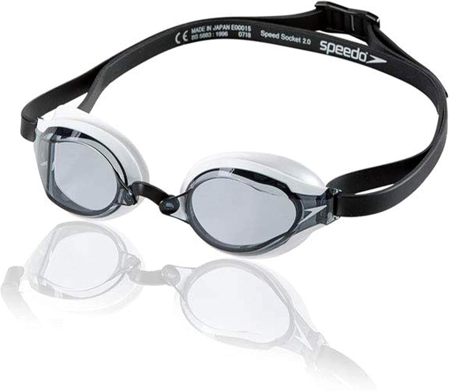 Amazon Speedo Swim Goggle Socket 2.0, White/Black, 1SZ Speedo