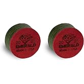 TIGER EMERALD Laminated Billiard CUE TIPS 2 (two) pcs - 13 or 14 mm