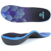 DARLIS Heavy Duty Support Pain Relief Insoles, 220+ lbs Plantar Fasciitis Arch Support Inserts for High Arch, Flat Feet, Heel Pain, Orthopedic Work Boot Insoles Men Women, Shock Absorb in Every Step