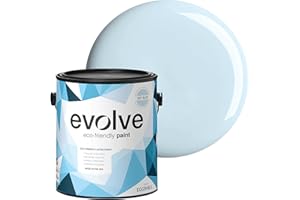 EVOLVE Paint & Primer: Environment-friendly, Low Sheen with One-coat Coverage for Interior & Exterior surfaces (Sky Blue, 1-Gallon)