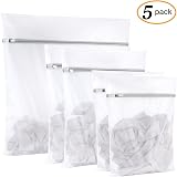 Flintronic Mesh Laundry Bags 5pcs Zipper Protect Bras Delicates Wash view 8