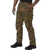 Rothco Digital Camo Tactical BDU Pants (US, Alpha, Medium, Regular, Regular, Woodland Digital Camo)