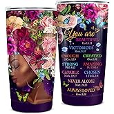 winorax Black Queen Nutrition Facts Tumbler Melanin Cup 20oz Stainless Steel Double Wall Vacuum Coffee Travel Mug With Lid African Gifts For Women Girls Friends Sister