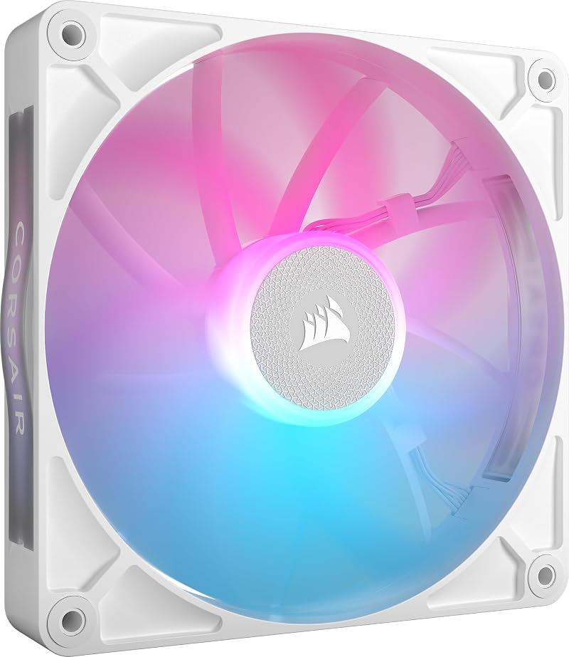 Corsair iCUE LINK RX140 RGB 140mm PWM Fan White Magnetic Dome Bearing