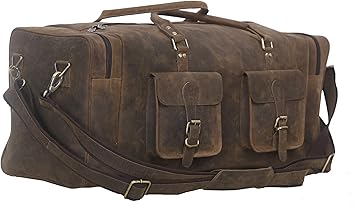 komalc leather duffel
