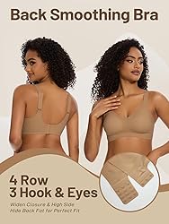 BOUFOR Women's V Neck Bra Wireless Push Up Bralette