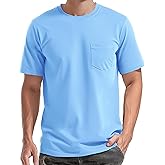 EKLENTSON Men's Cotton Pocket T-Shirts Short Sleeve Summer Tee Shirts Crew Neck Lightweight Basic Tees Casual Plain Tops