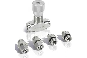 Fafeicy Hydraulic Flowrate Control Valve 3/8in M14 Connection Bidirectional Cylinder Speed Control for STB Series Mini Excava