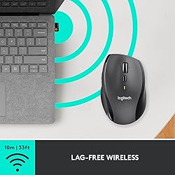 Logitech M705 Marathon Wireless Mouse, 2.4 GHz USB