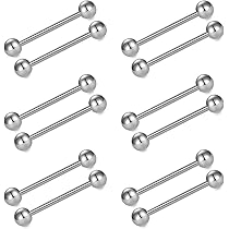 SCERRING 5 Pairs 16G 18G Stainless Steel Helix Daith