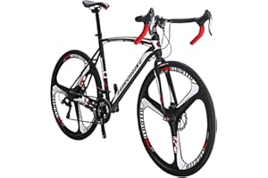 EUROBIKE Bikes EURXC550 21 Speed Road Bike 700C Wheels Road Bicycle Dual Disc Brake Bicycles ……