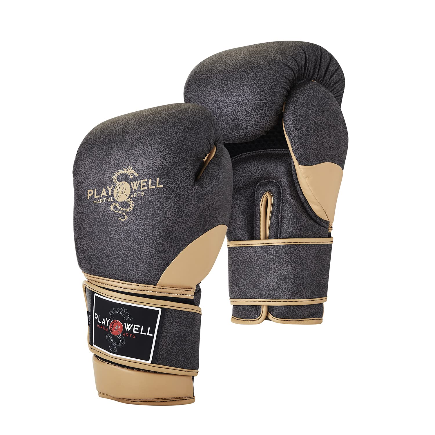 Playwell Premium Range: Vintage Series - Pro Series Boxing Elite Sparring Gloves - NEW (16oz)