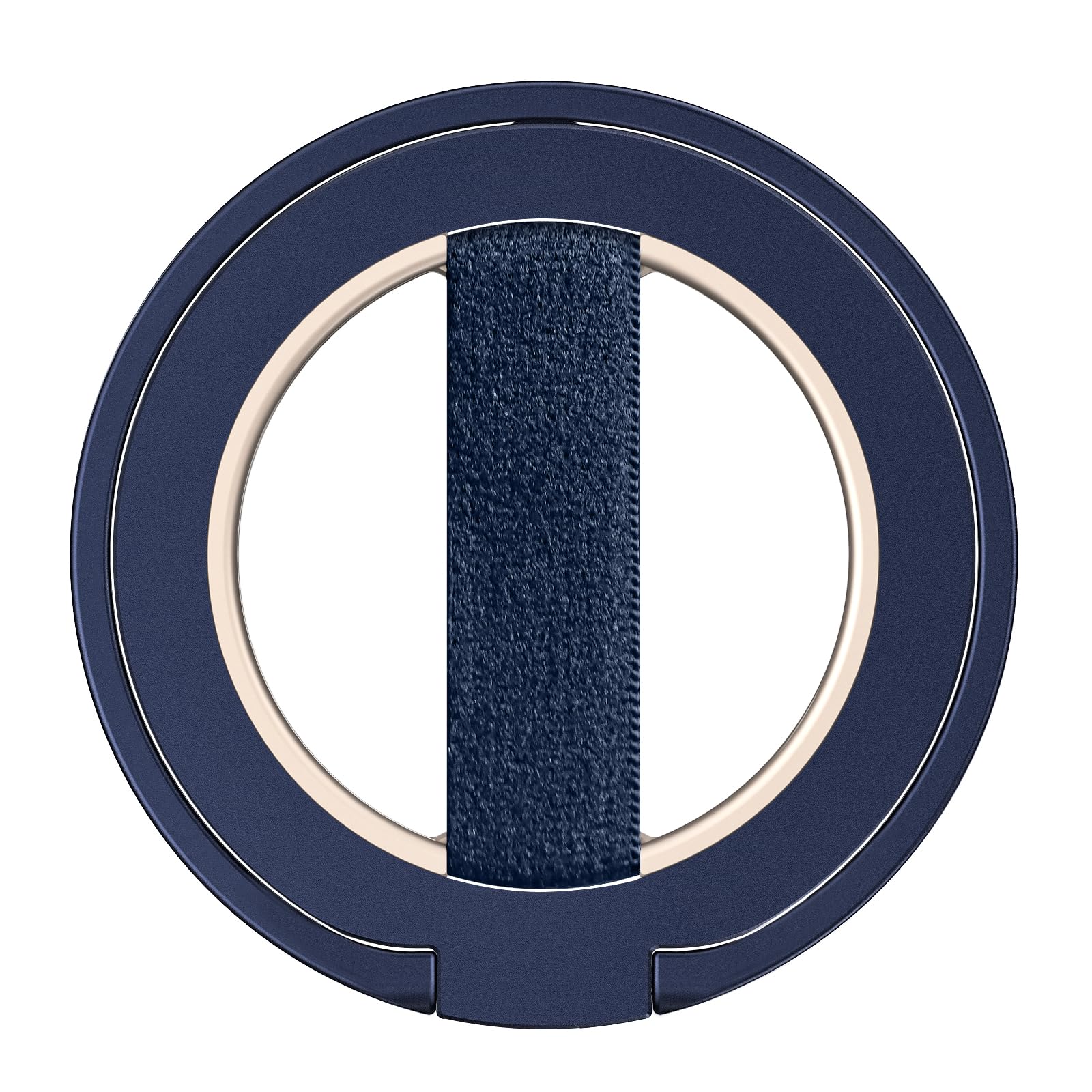 EWA MagOne Ultra Phone Grip Stand with Replaceable Elastic Finger Loop, Removable Magnetic Ring Holder Kickstand Loop, Double-Sided Magnetic Accessories for iPhone 17, 16, 15, 14, 13, 12 Series-Blue