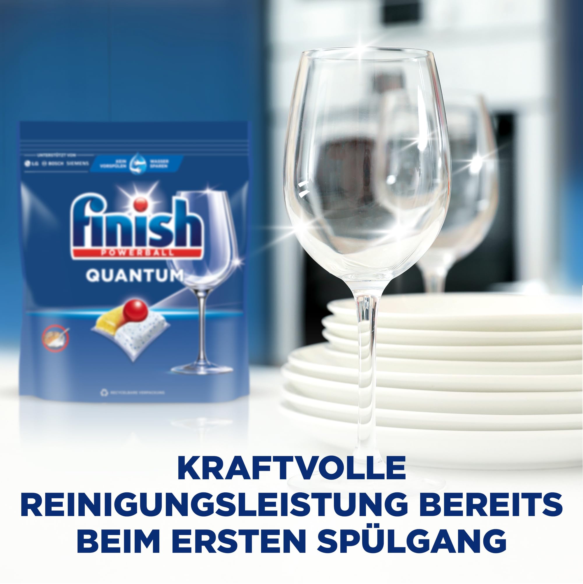 Finish Quantum Citrus Spülmaschinentabs - Geschirrspültabs für kraftvolle Reinigung, Fettlösekraft und Glanz - Sparpack mit 282 Tabs (3 x 94 Tabs) 5