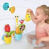 Yookidoo Pour N Grow Pop Up Garden Bath Toy Snail & Flower Set view 2