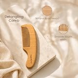 GigglyBums Baby Hair Brush and Comb Set 4 Piece Newborn Grooming Kit view 5