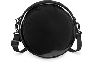 STEAMEDBUN Circle Ita Bag Round Crossbody Bag Ita Purse Pin Display Bag with Insert