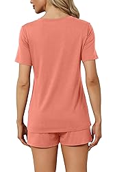 RUBZOOF Women's Short Sleeve Pajama Sets with