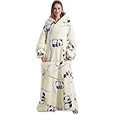 Capecage Blanket Hoodie, Long Hooded Blanket Sweatshirt as Birthday Gifts for Women Men, Long Wearable Blanket for Women Men.