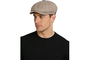 SEAUR Newsboy Cap for Men 8 Panel Vintage Lvy Cabbie Flat Cap Gatsby Hats Classic Adjustable Beret Hat
