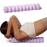 SNPE Wave Pillow II - Spine Stretcher Massage Tool, Yoga &amp; Piliates Spine Alignment Corrector for Back Pain Relief, Neck, Shoulder, Lower Back &amp; Hip Massage Device (Sweet Pink)