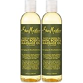 SheaMoisture Olive &amp; Green Tea Bath, Body &amp; Massage Oil 2-Pack &ndash; Avocado Oil, Anti-Aging &amp; Ultra-Moisturizing for Dry Skin, 8 Oz Ea