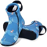 Croloose Kids Water Socks 3mm Neoprene Socks for Kids Warm in Cold Water Swim Boots Toddlers Diving Boots Anti-Slip Wetsuit Sand Shoes for Beach Volleyball