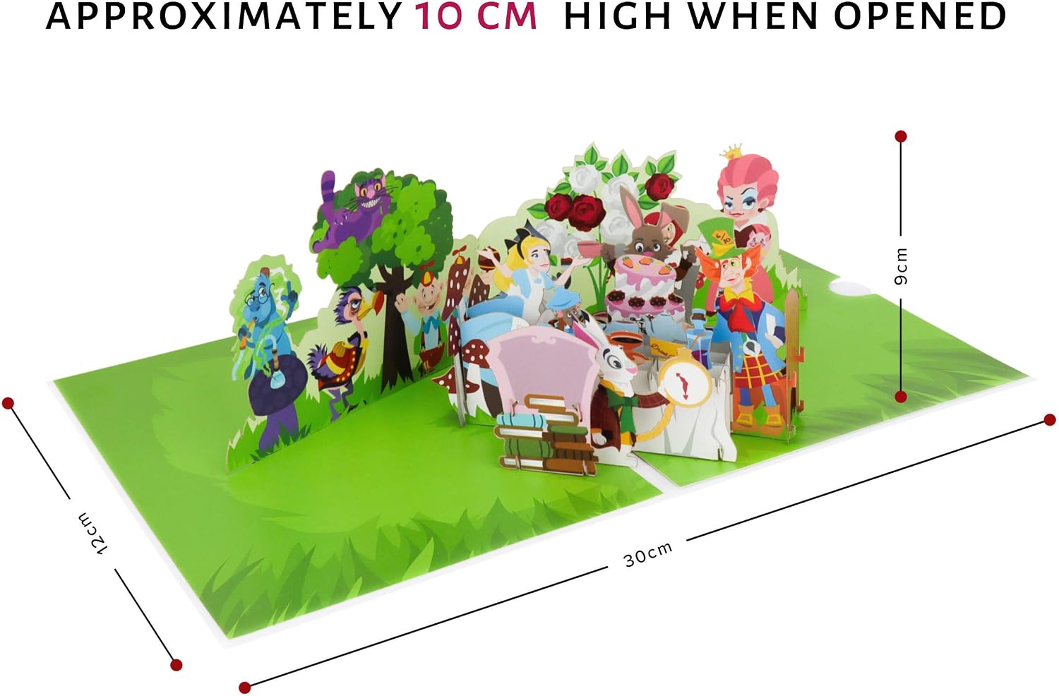 Alice In Wonderland "Mad Hatters Tea Party" Pop Up Card - Alice In Wonderland Gifts For Birthday, Mothers Day Cards, Birthday Cards, Alice In Wonderland Memorabilia | 15cm x 20cm | Hand Assembled - Image 5
