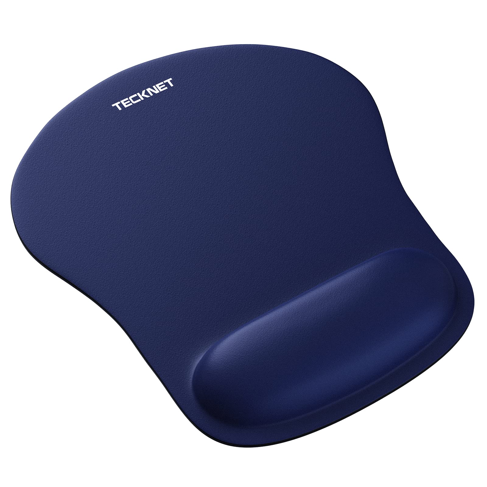 TECKNET Mouse Mat with Memory Foam Rest -Non-Slip Rubber Base- Special-Textured Water-Resistant Surface