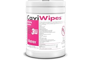 CaviWipes Metrex Disinfecting Towelettes Canister Wipes, 160 Count
