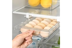 MEIHAOME Multi-functional Refrigerator Egg Organizer Tray & Egg Tray for Refrigerator- Large capacity design, simplify kitchen egg organizer for refrigerator and keep fresh