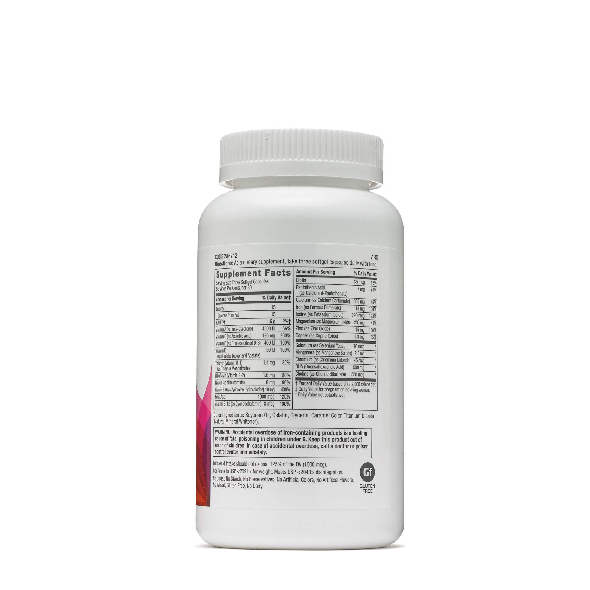 GNC Womens Prenatal Formula with DHA 90 softgels