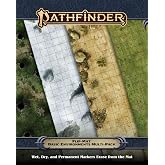 Pathfinder Flip-Mat: Basic Environments, 2-Map Multi-Pack, 24x30 | Battle, for Games, Wet/Dry Erase