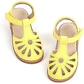 THEE BRON Toddler Girls Closed-Toe Sandals Sweet Retro Cutout Summer Dress Shoes