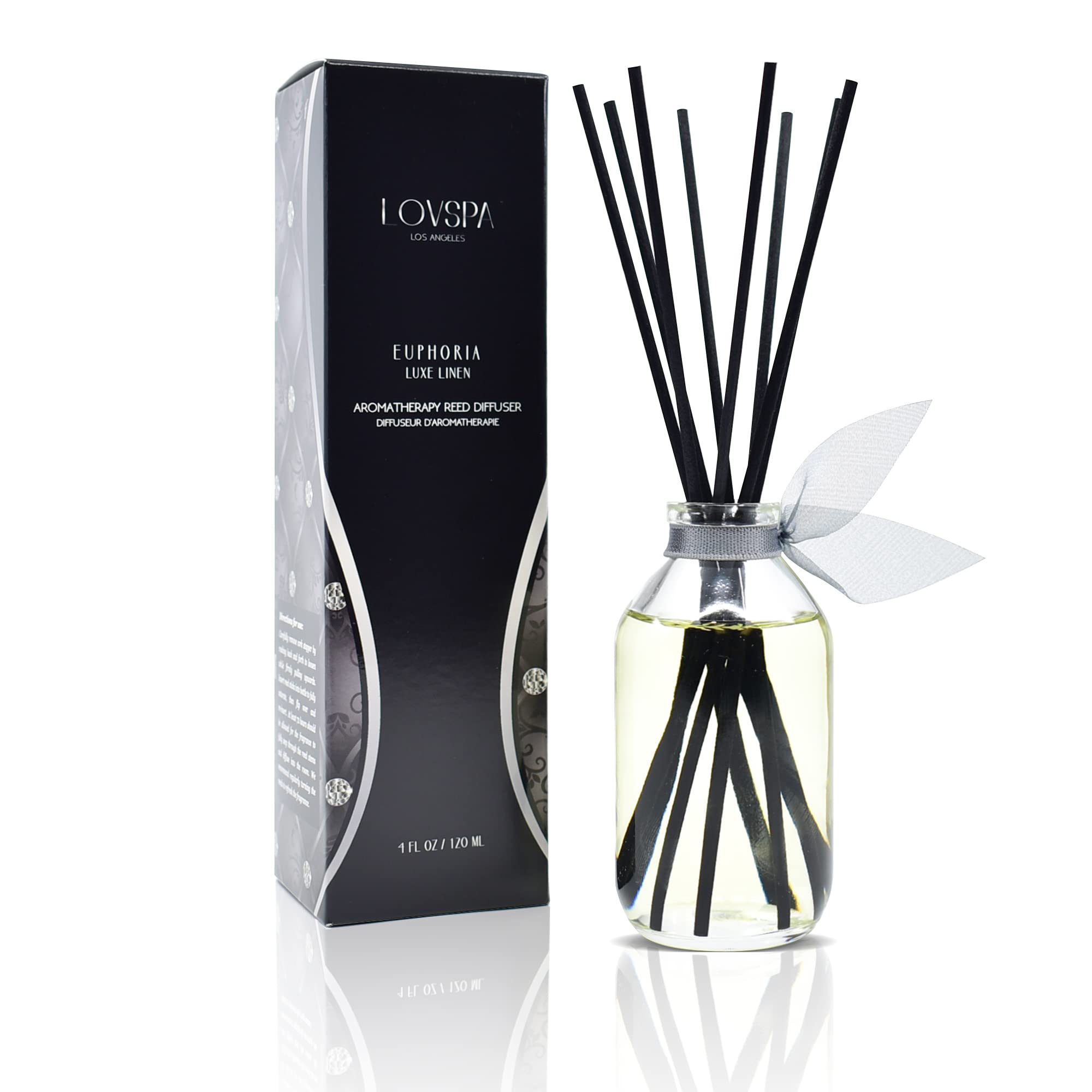LOVSPA Luxe Linen Reed Diffuser Set - EUPHORIA