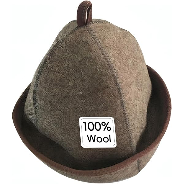 Genuine Sheep Fur Suede Sauna Hat Unisex Sauna cap, hat fur, leather. Шапка для бани. Овчина. | eBay main image 3
