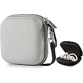 Youtec Compatible with Powerbeats pro Case Cover, Hard Travel Protective Carrying Storage Cover Case Nylon Accessories Bag Women Men with Lanyard + Carabiner Compatible with Power Beats Pro