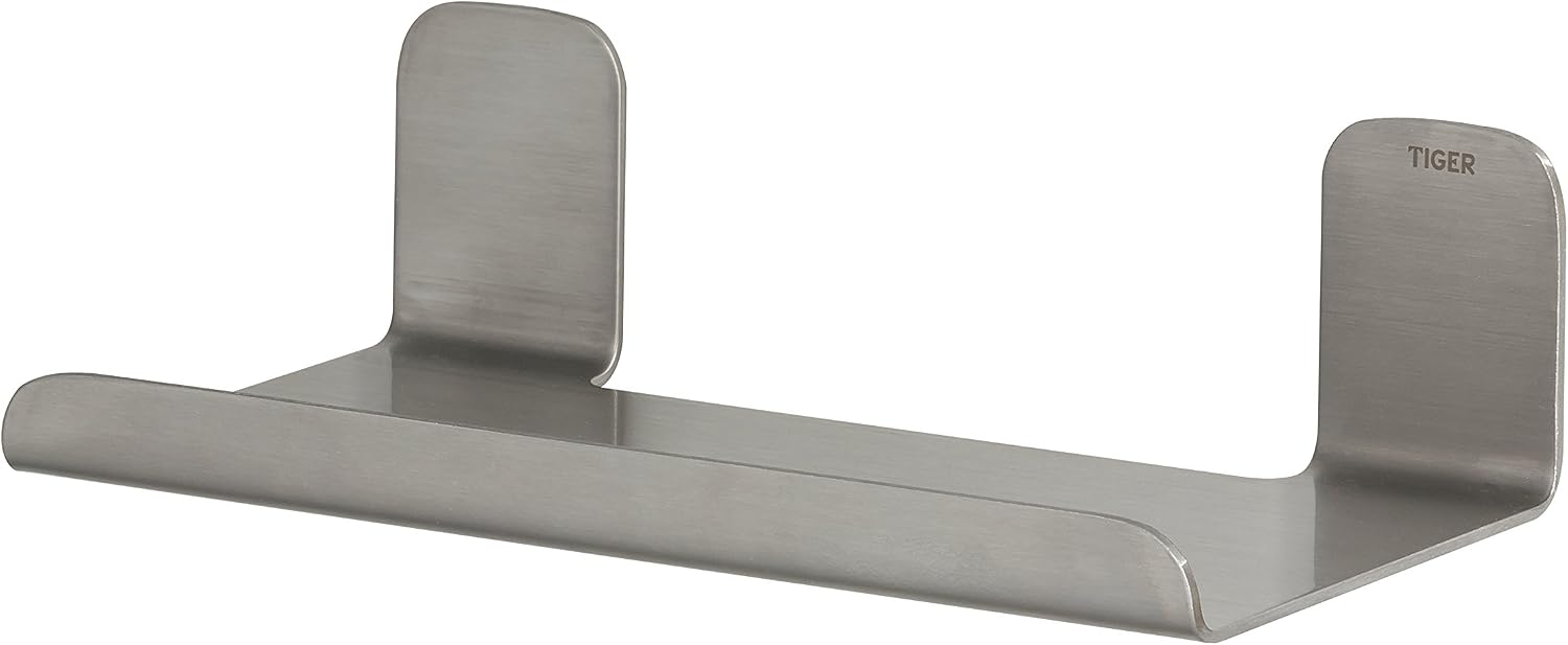 Tiger Colar Shelf, Stainless Steel Brushed, 18 x 5 x 10.1 cm, 10,1 x 18 x 5 cm