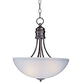 Maxim Logan-Three Light Invert Bowl Pendant in Modern style-15.5 Inches Wide by 17 inches high-Oil Rubbed Bronze Finish -Tr