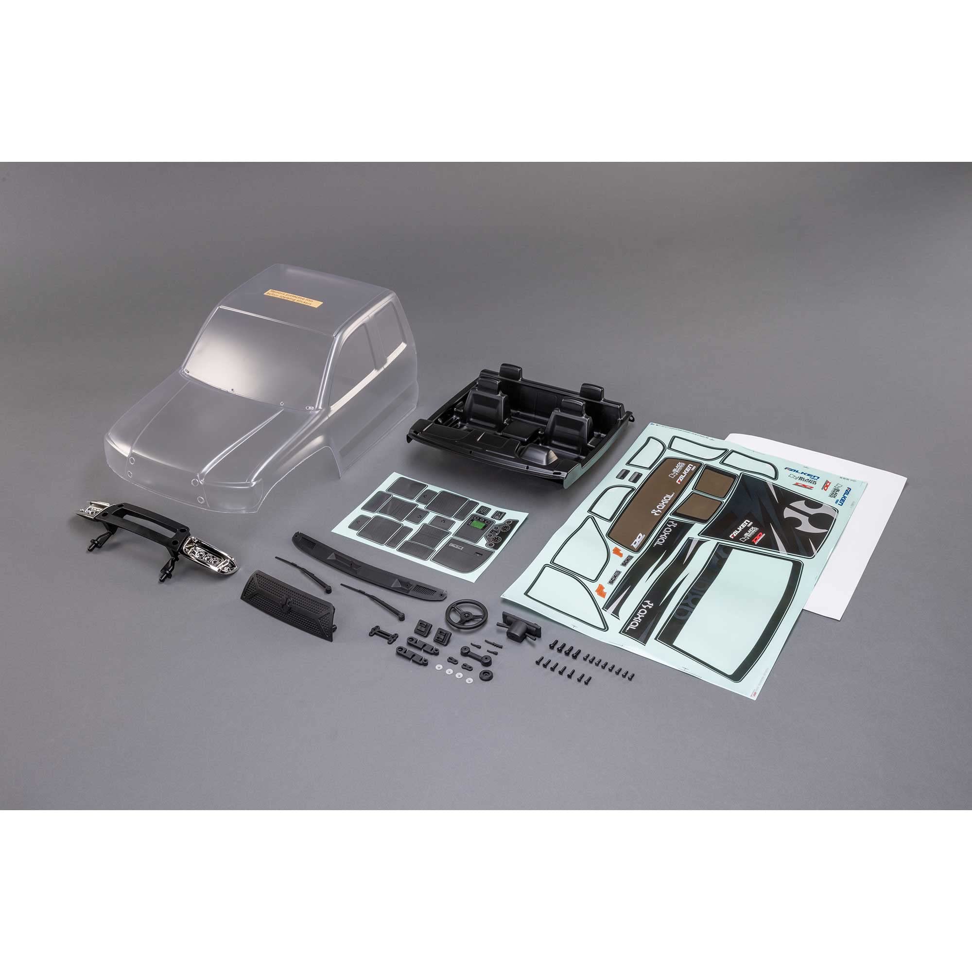 Axial SCX6: Body & Interior Set (Clear): Trail Honcho, AXI250011