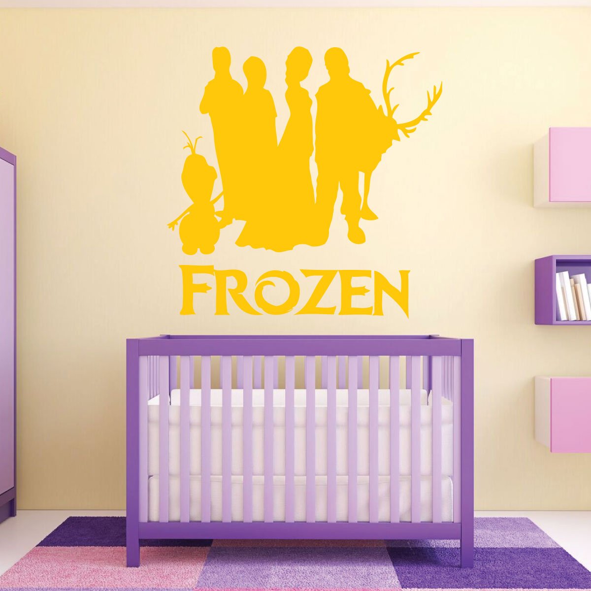 Frozen Wall Decor Vinyl Wall Art Playroom Ideas Baby Nursery Decals Kids Bedroom Decor Or Frozen Party Decorations