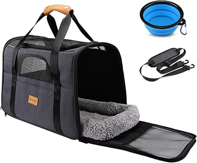 morpilot Cat Carrier Airline Approved Top Opening Breathable Mesh 9kg Grey