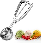 Bixel Large Ice Cream Scoop with Trigger 6.3cm 304 Stainless Steel