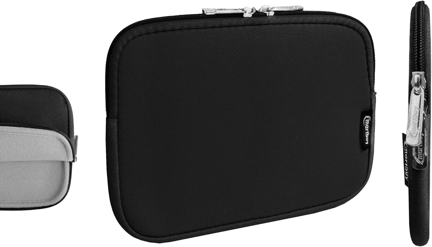 Emartbuy Black Water Resistant Neoprene Soft Zip Case Cover Sleeve 8 Inch - 8.4 Inch Compatible With Selected Devices Listed Below - Image 3
