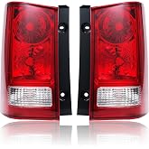 PAANLOK Set of 2 Direct Fit OE Replacement Tail Lights for 2009-2015 Honda Pilot - OE Red Factory Housing Only, DOT SAE Certified Waterproof OEM-Style Lamps